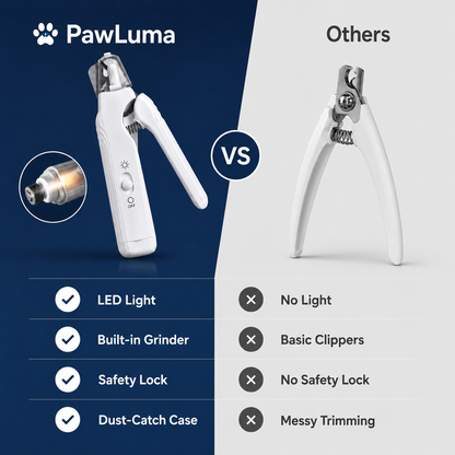 PawLuma Pro - 2-in-1 LED Nail Clipper & Grinder vp